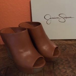 Jessica Simpson fun wedge clogs